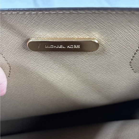 Michael Kors Blue Satchel Bag Structured Design - Picture 6 of 7